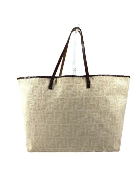 Fendi Handbags - ★SOLD★ Fendi Shoulder Bag Zucca Logo Leather Canvas White